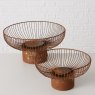 BOWL CINDY L W/STAND RUST