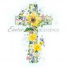*CARD EASTER FLORAL CROSS 39