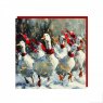 XMAS CARD 6PK FESTIVE GEESE