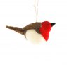ROBIN HANGING FELT RED/WHITE