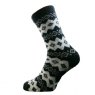 SOCK WOOL BLACK/CREAM 4-7