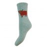 GEMJAR Gemjar Ladies' Fluffy Wool Highland Cow Sock