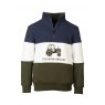 SWEATSHIRT BYLAND 9-10 TRACTOR NAVY/WHITE