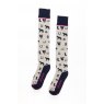 Rydale Rydale Horse Print Knee Length Riding Sock Size 4-7