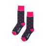 SOCK WAGGING DOG 4-7 NAVY ANKLE