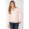 JUMPER EMMA 8 SOFT PINK V NECK KNIT