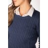 Rydale Rydale Emma Cable Knit Jumper Mid Navy