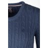 Rydale Rydale Emma Cable Knit Jumper Mid Navy
