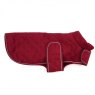 DOG COAT QUILTED XL BURGUNDY