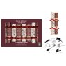 XMAS CRACKER 8PK BURGUNDY JOY