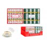 XMAS CRACKER 8PK SAUCER SCANDI GREEN