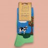 Jess & Lou Bamboo Hooves Sock Green