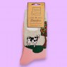 Jess & Lou Bamboo Hooves Sock Pink