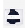 BEANIE CARLTON & GLOVES NVY GIFT SET