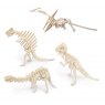 Quay Dinosaur Set 4 Wooden Craft Kit Assorted