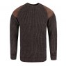 JUMPER SUEDE PATCH XL DRK GRY NAT