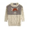 JUMPER HIGHLAND COW 9-11 ARAN NEPP