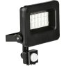FLOODLIGHT 40W BLACK LED PIR