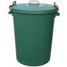 DUSTBIN GRN 110L W/CLIP ON LID