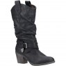 BOOT SIDESTEP 8 BLK WESTERN MID CALF
