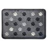 DOORMAT PAW GRY 50X75CM WASHABLE