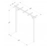Forest Garden Forest Garden Hanbury Flat Top Arch