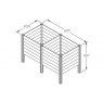 Forest Garden Forest Garden Slot Down Compost Bin Extension Kit