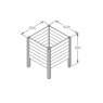 Forest Garden Forest Garden Slot Down Compost Bin