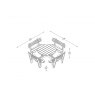 Forest Garden Forest Garden Circular Picnic Table With Seat Backs