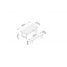 Forest Garden Forest Garden Refectory Table & Sleeper Bench Set 1.8m