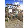 Forest Garden Forest Garden Refectory Table & Sleeper Bench Set 1.8m
