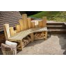 Forest Garden Forest Garden Curved Firepit Bench 2 Pack