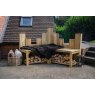 Forest Garden Forest Garden Curved Firepit Bench 2 Pack