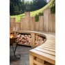Forest Garden Forest Garden Curved Firepit Bench 2 Pack