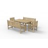 Forest Garden Forest Garden Rosedene Benches, Chairs & Table Set 2