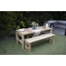 Forest Garden Forest Garden Dining Table & Bench Set