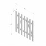 Forest Garden Forest Garden Grooved Pale Gate 3ft