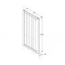 Forest Garden Forest Garden Pressure Treated Featheredge Gate 6ft