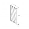 Forest Garden Forest Garden Pressure Treated Square Lap Gate 6ft