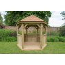Forest Garden Forest Garden Premium Hexagonal Garden Gazebo With Cedar Roof