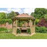Forest Garden Forest Garden Premium Hexagonal Garden Gazebo With Cedar Roof