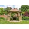 Forest Garden Forest Garden Premium Hexagonal Garden Gazebo With Cedar Roof