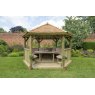 Forest Garden Forest Garden Premium Hexagonal Garden Gazebo With Cedar Roof