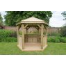 Forest Garden Forest Garden Premium Hexagonal Garden Gazebo With Timber Roof
