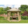 Forest Garden Forest Garden Premium Hexagonal Garden Gazebo With Timber Roof
