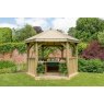 Forest Garden Forest Garden Premium Hexagonal Garden Gazebo With Timber Roof