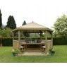 Forest Garden Forest Garden Premium Hexagonal Garden Gazebo With Timber Roof