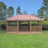 Forest Garden Forest Garden Premium Oval Garden Gazebo With Cedar Roof