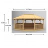 Forest Garden Forest Garden Premium Oval Garden Gazebo With Cedar Roof
