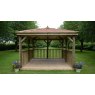 Forest Garden Forest Garden Premium Square Garden Gazebo With Cedar Roof 3.5m